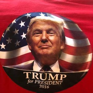 XL red 2016 donald trump for president tshirt